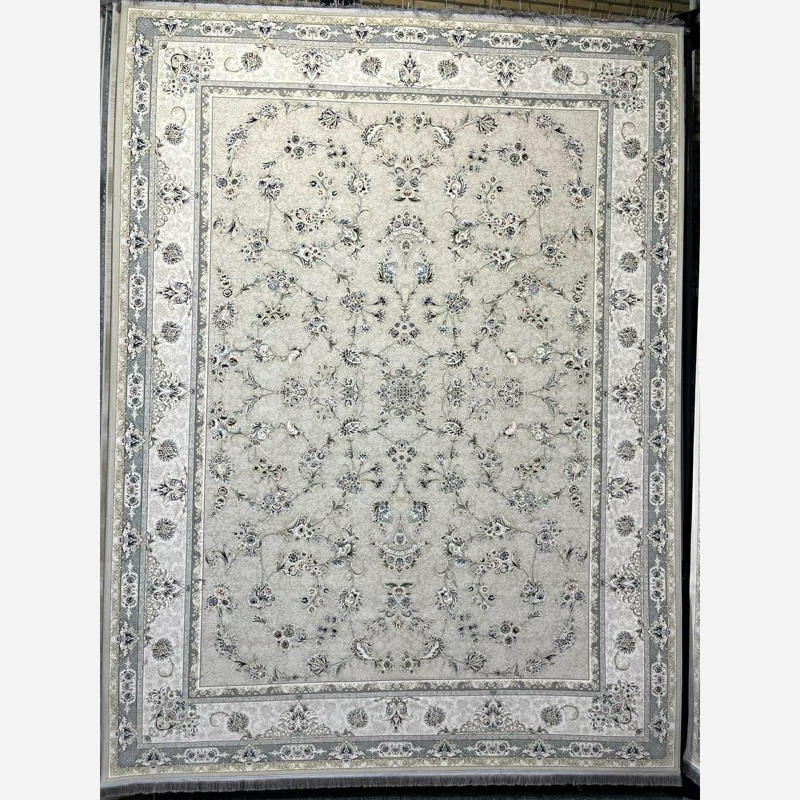 فرش 1200 شانه طرح نهال بژ اکرولیک (پس کرایه)