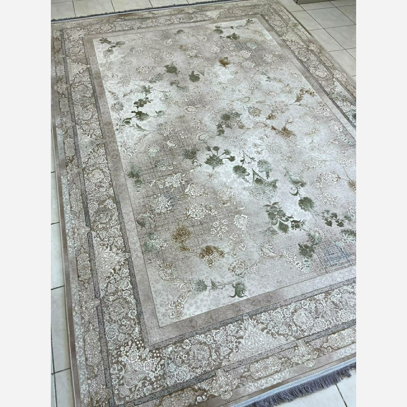 فرش 1200 شانه طرح آوین سبز اکرولیک (پس کرایه)