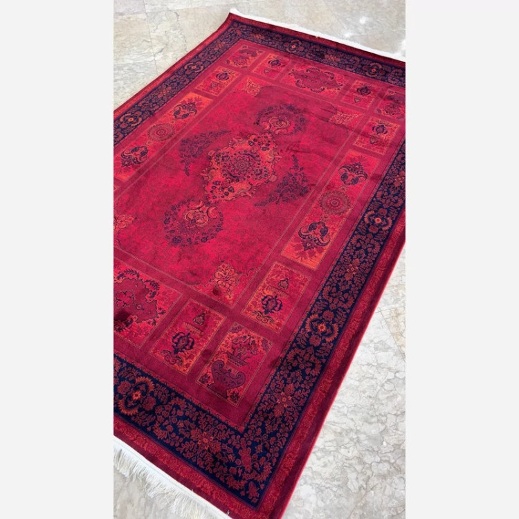 فرش 700 شانه قرمز طرح بلوچ 2718