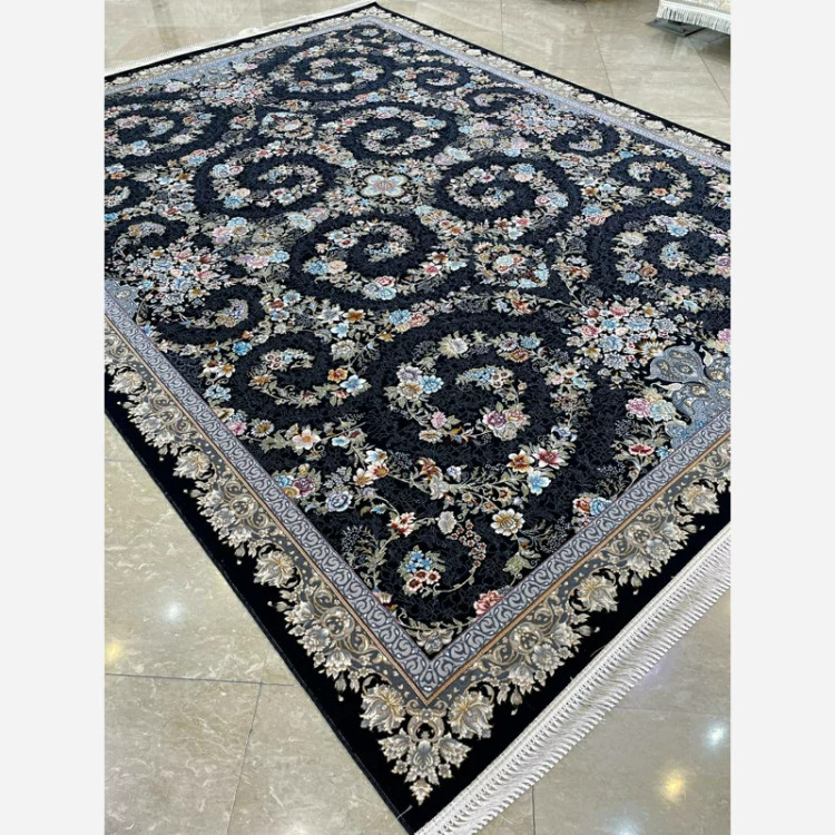 فرش 700 شانه ترانه سرمه ای اکرولیک (پس کرایه)