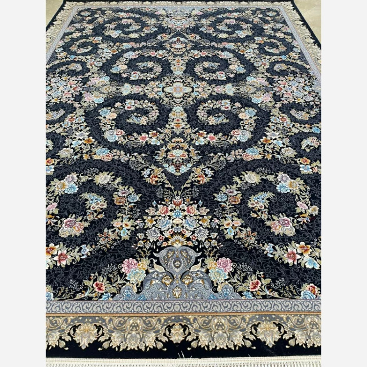 فرش 700 شانه ترانه سرمه ای اکرولیک (پس کرایه)