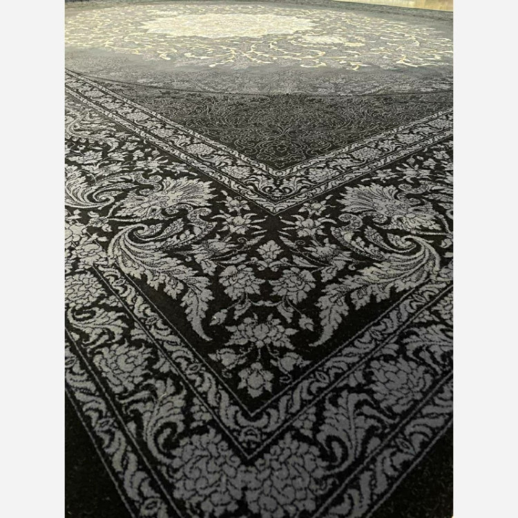 فرش 700 شانه 10212 سرمه ای اکرولیک (پس کرایه)
