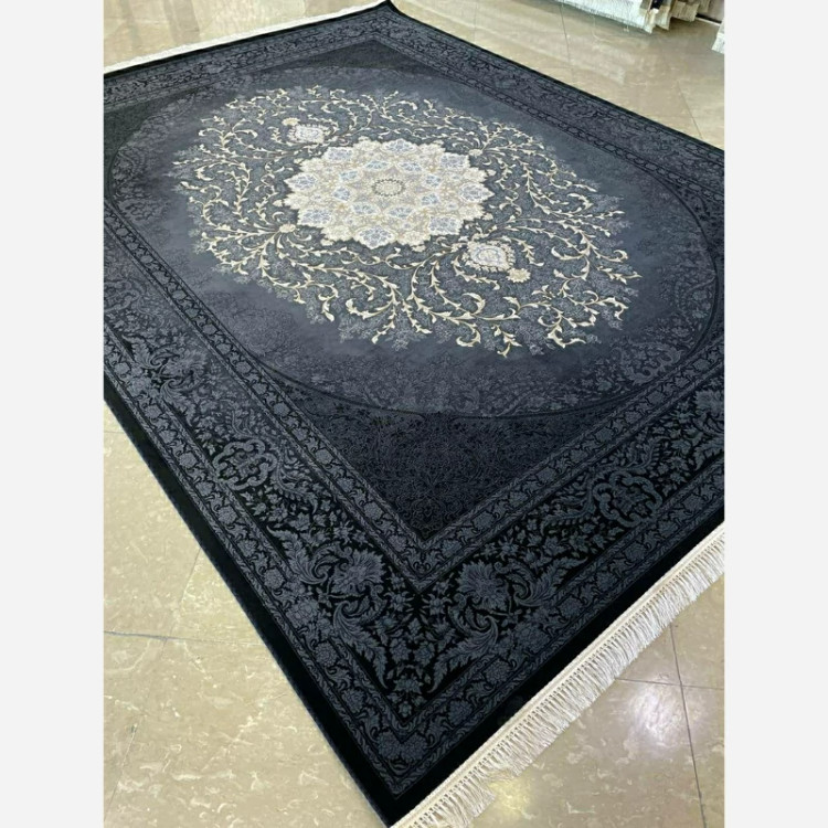 فرش 700 شانه 10212 سرمه ای اکرولیک (پس کرایه)