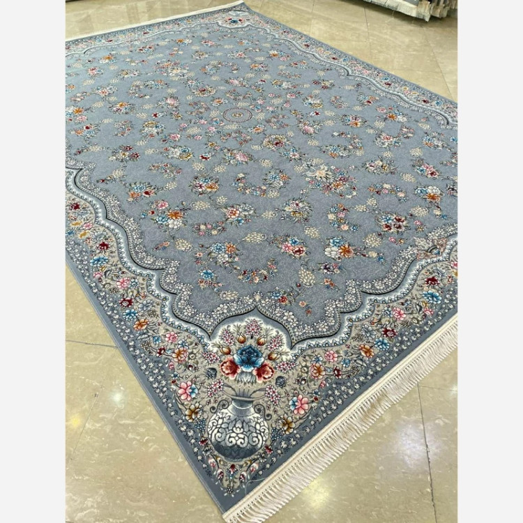 فرش 700 شانه رز نقره ای اکرولیک (پس کرایه)