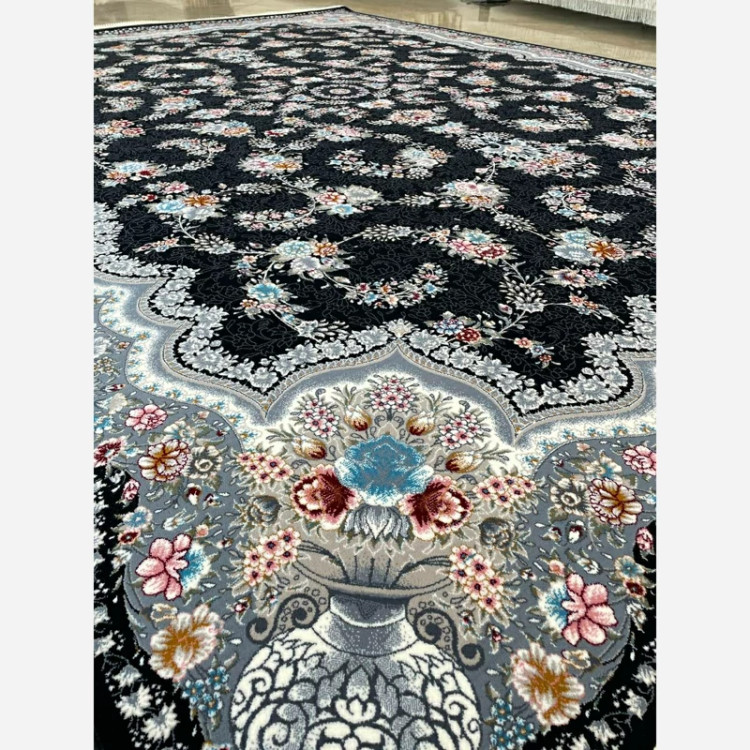 فرش 700 شانه رز سرمه ای اکرولیک (پس کرایه)