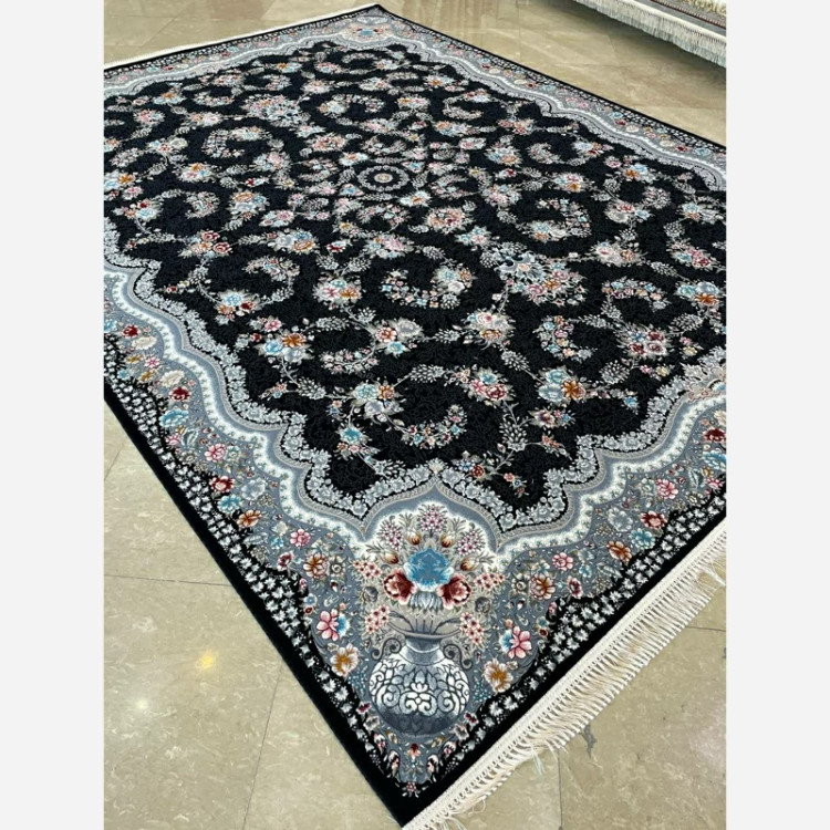 فرش 700 شانه رز سرمه ای اکرولیک (پس کرایه)