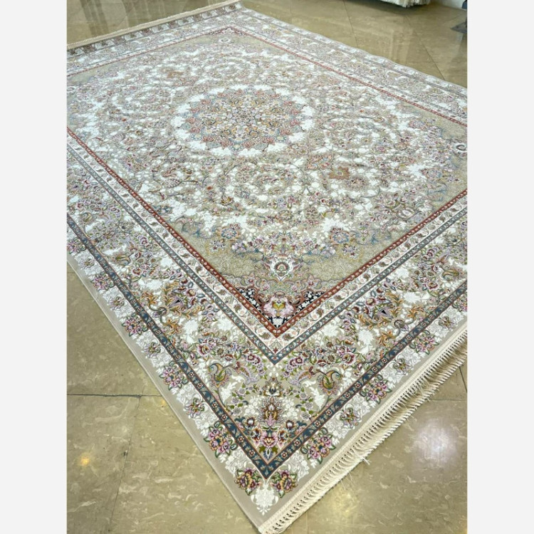 فرش 1200 شانه تبریز مه گل فیلی اکرولیک (پس کرایه)