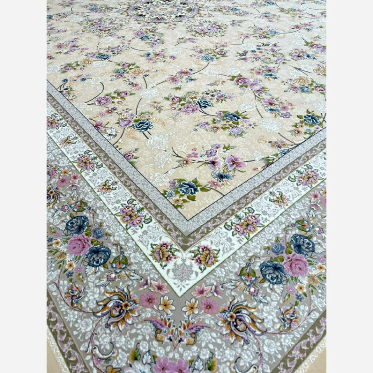فرش 1200 شانه تبریز صحرا کرم اکرولیک (پس کرایه)