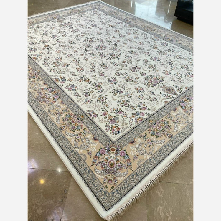 فرش 1200 شانه تبریز هیوا سفید اکرولیک (پس کرایه)
