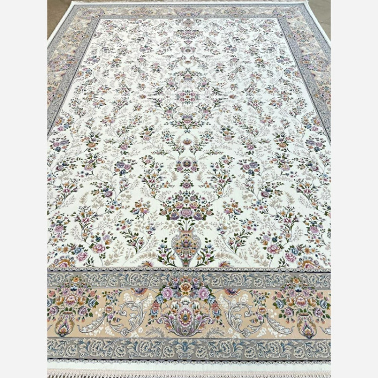 فرش 1200 شانه تبریز هیوا سفید اکرولیک (پس کرایه)