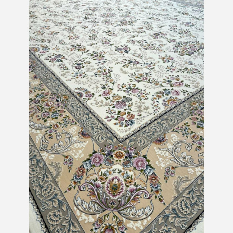 فرش 1200 شانه تبریز هیوا سفید اکرولیک (پس کرایه)