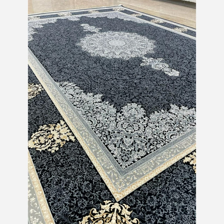 فرش 1200 شانه پانیز سرمه ای تمام اکرولیک (پس کرایه)
