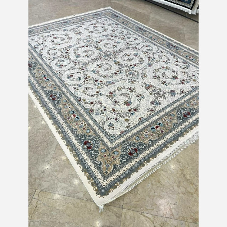 فرش 1200 شانه گل افشان کرم اکرولیک (پس کرایه)