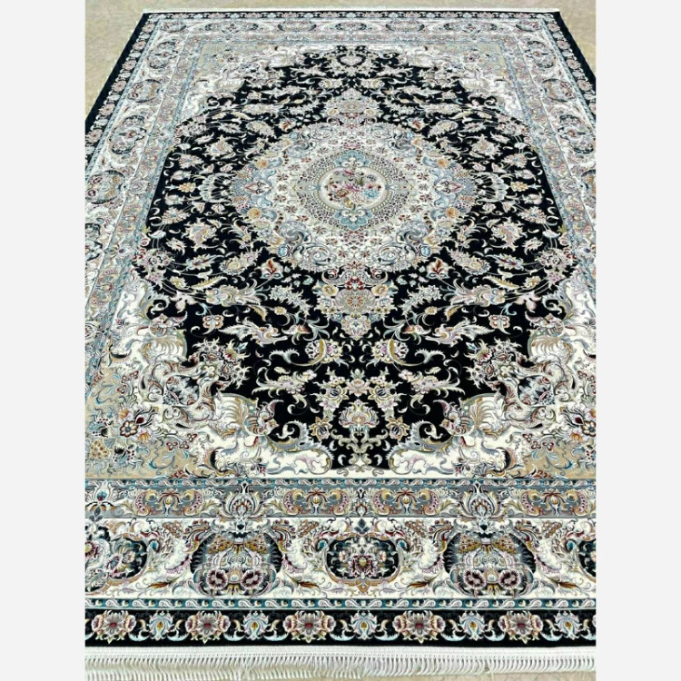 فرش 1200 شانه هشت بهشت سرمه ای اکرولیک (پس کرایه)