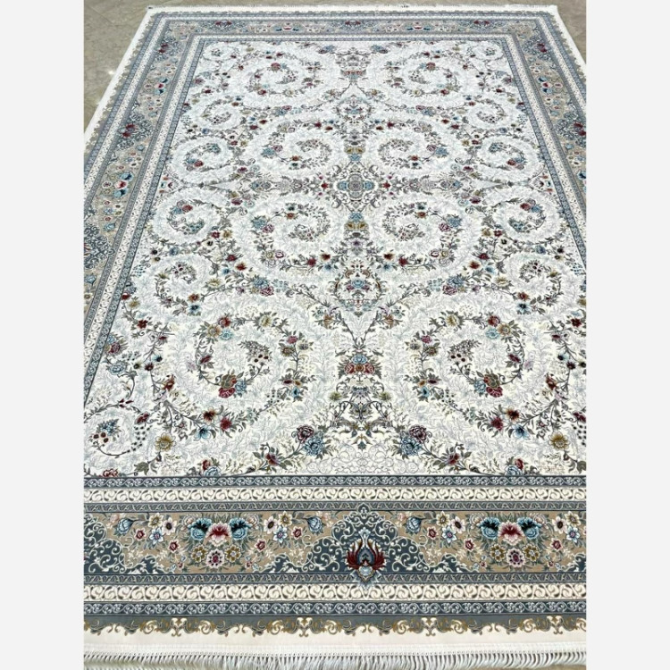 فرش 1200 شانه گل افشان کرم اکرولیک (پس کرایه)