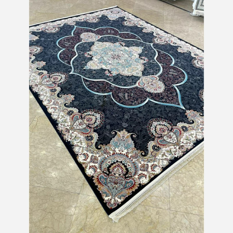 فرش 1200 شانه پانیز سرمه ای اکرولیک (پس کرایه)