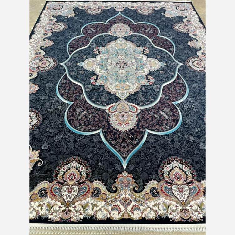 فرش 1200 شانه پانیز سرمه ای اکرولیک (پس کرایه)
