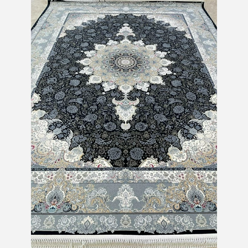 فرش 1200 شانه تبریزان سرمه ای اکرولیک (پس کرایه)