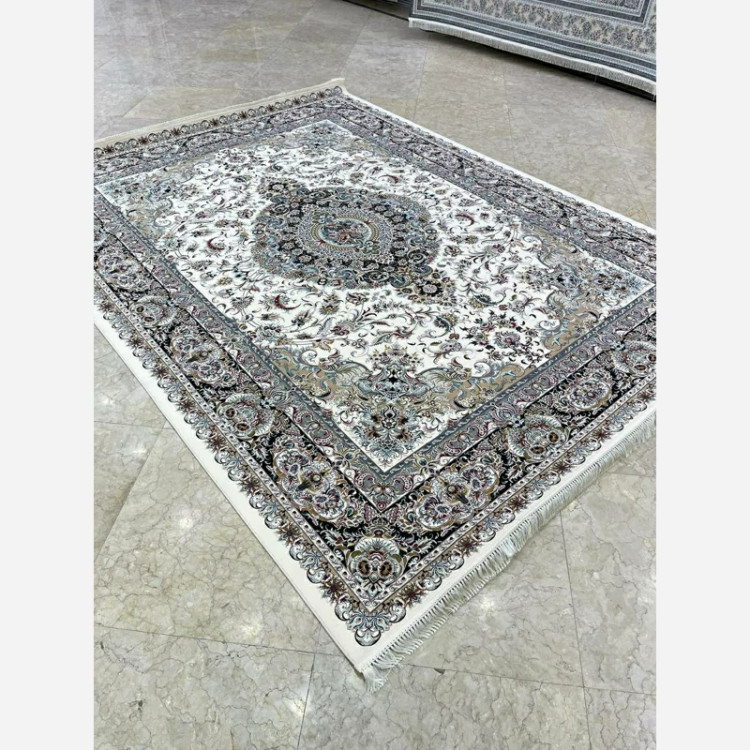 فرش 1200 شانه هشت بهشت کرم اکرولیک (پس کرایه)