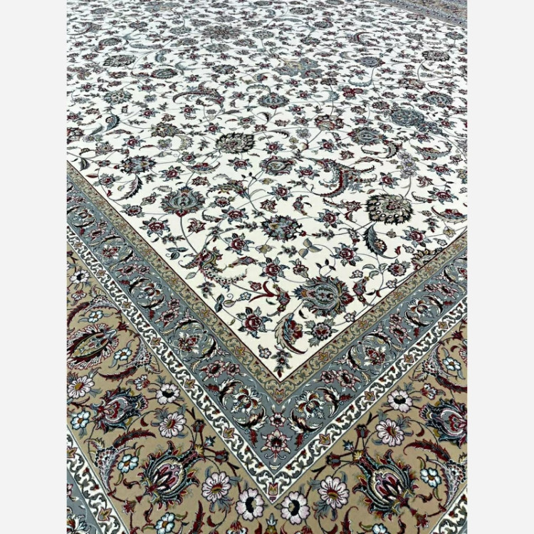 فرش 1200 شانه افشان اصیل کرم اکرولیک (پس کرایه)