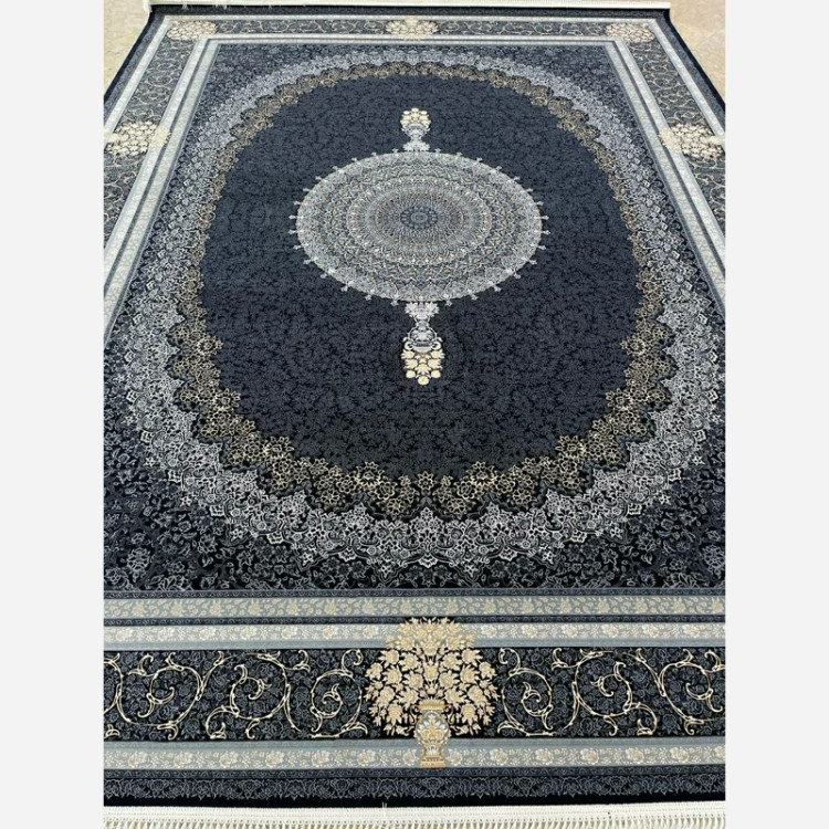 فرش 1200 شانه آذر سرمه ای اکرولیک (پس کرایه)