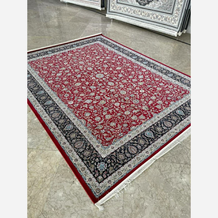 فرش 1200 شانه افشان کاشان لاکی اکرولیک (پس کرایه)