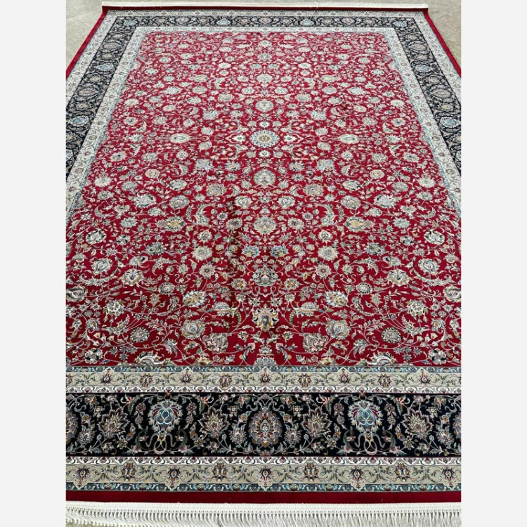 فرش 1200 شانه افشان کاشان لاکی اکرولیک (پس کرایه)