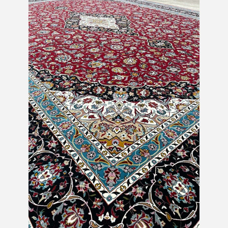 فرش 1200 شانه کاشان لاکی اکرولیک (پس کرایه)