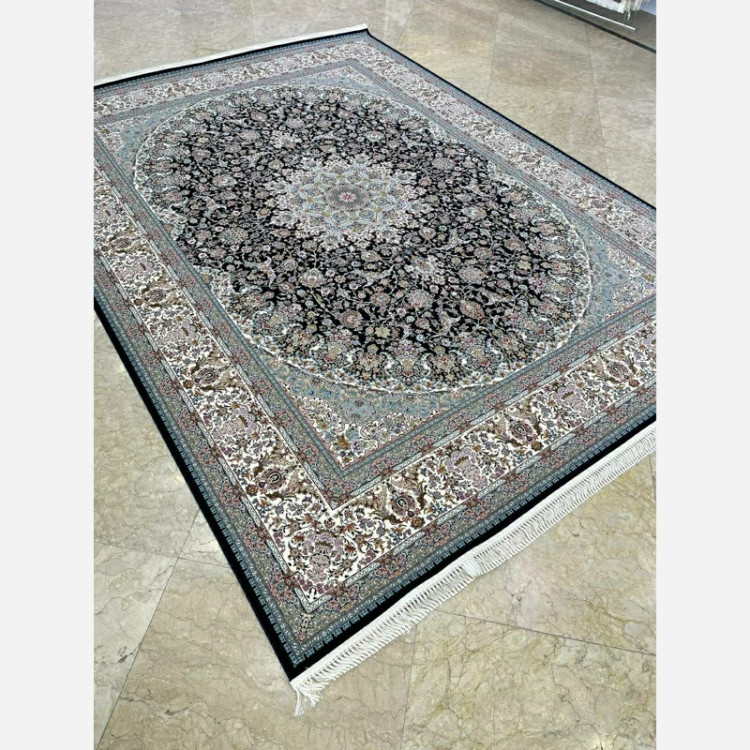 فرش 1200 شانه صاحب قران سرمه ای اکرولیک (پس کرایه)