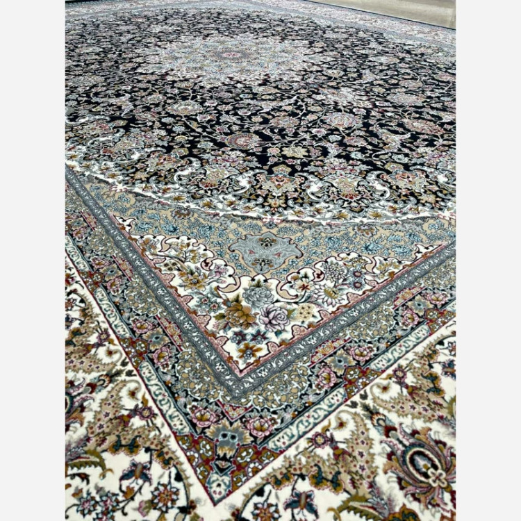 فرش 1200 شانه صاحب قران سرمه ای اکرولیک (پس کرایه)