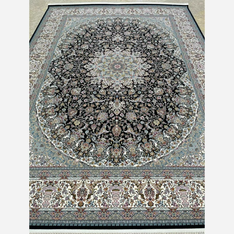 فرش 1200 شانه صاحب قران سرمه ای اکرولیک (پس کرایه)