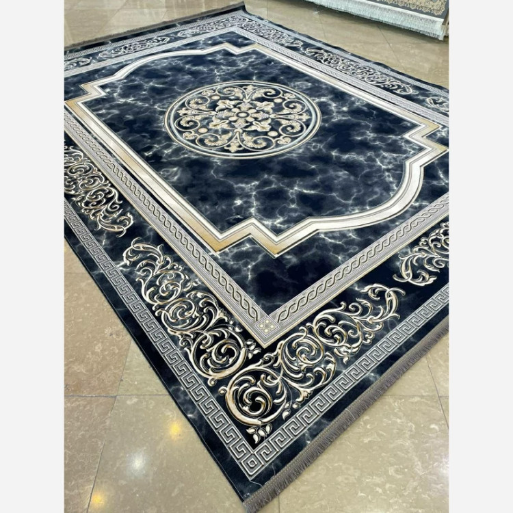 فرش 1200 شانه مدوسا سرمه ای اکرولیک (پس کرایه)