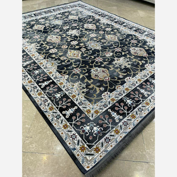 فرش 1200 شانه سلطان سرمه ای اکرولیک (پس کرایه)