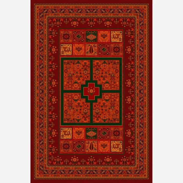 فرش 700 شانه قرمز طرح بلوچ 1175