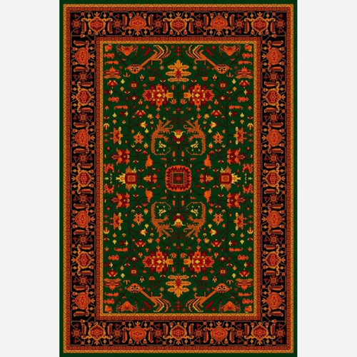 فرش 700 شانه قرمز طرح بلوچ 1177