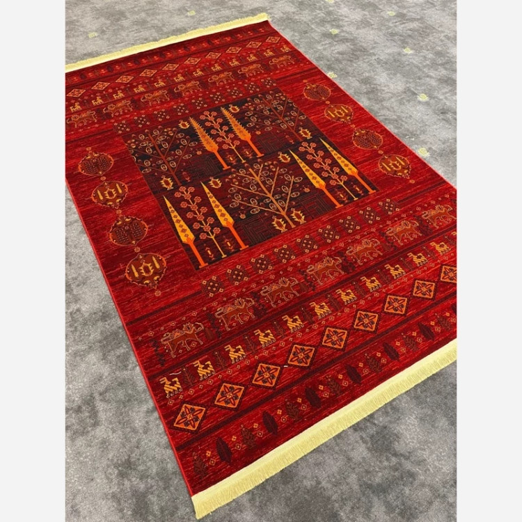 فرش 700 شانه قرمز طرح بلوچ 1133