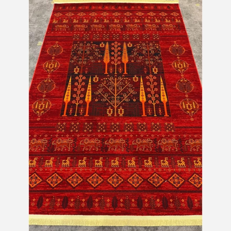 فرش 700 شانه قرمز طرح بلوچ 1133