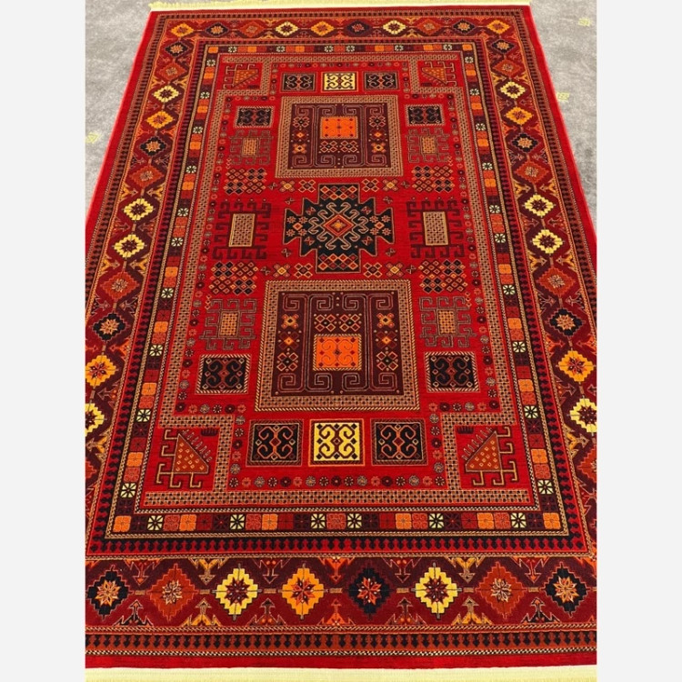 فرش 700 شانه قرمز طرح بلوچ 1124