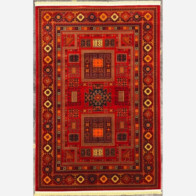 فرش 700 شانه قرمز طرح بلوچ 1124