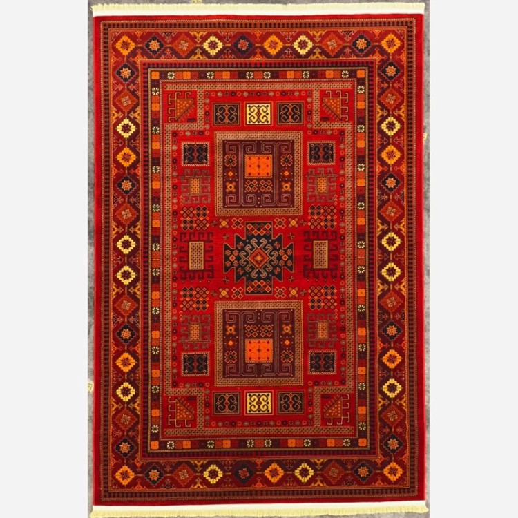 فرش 700 شانه قرمز طرح بلوچ 1124