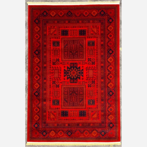 فرش 700 شانه قرمز طرح بلوچ 1123