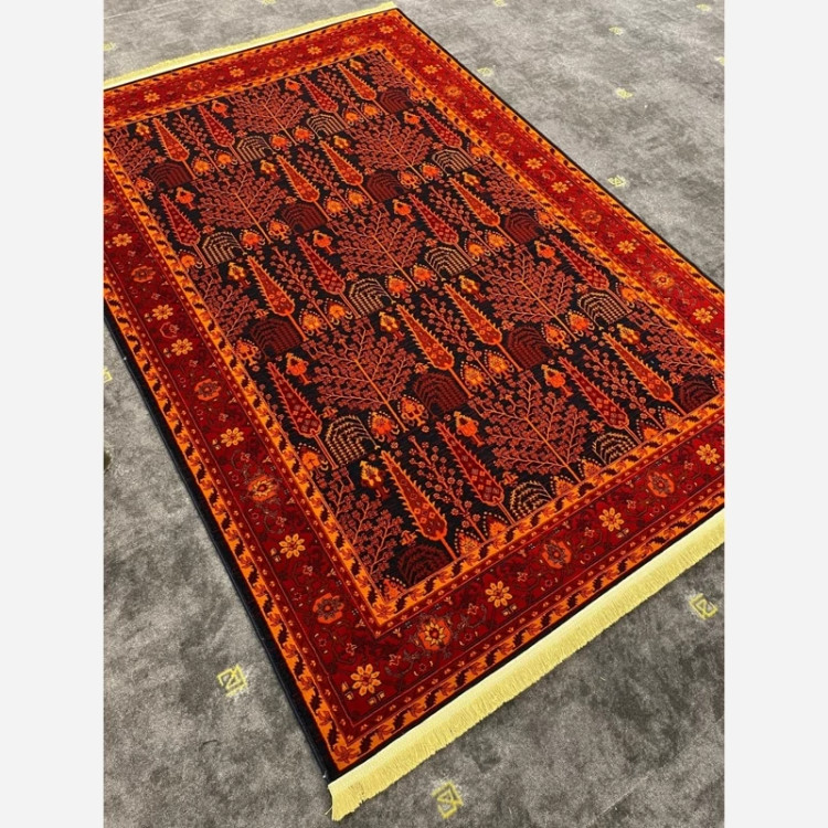 فرش 700 شانه قرمز طرح بلوچ 1111
