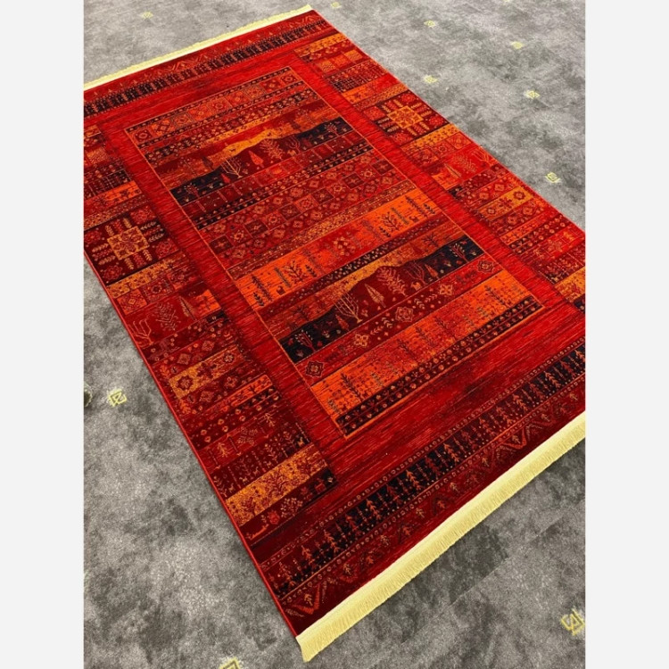 فرش 700 شانه قرمز طرح بلوچ 9070