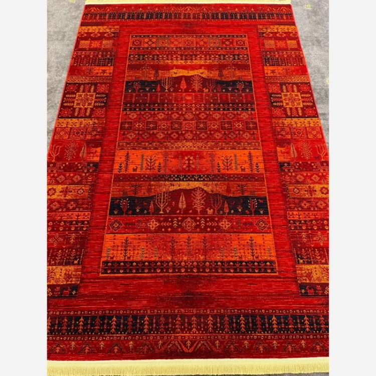 فرش 700 شانه قرمز طرح بلوچ 9070
