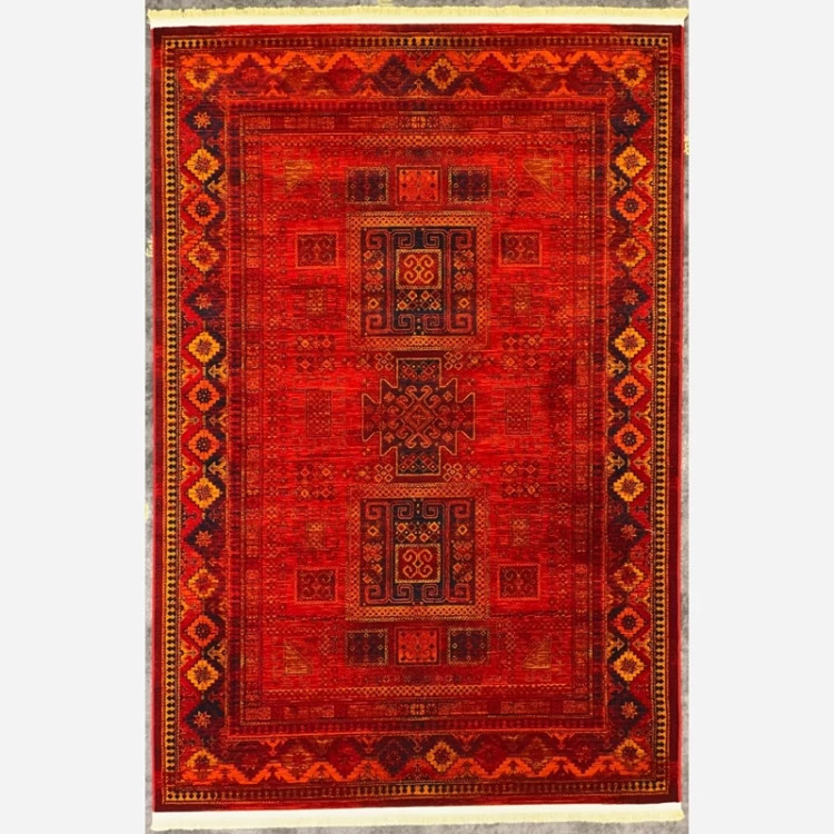 فرش 700 شانه قرمز طرح بلوچ 8080
