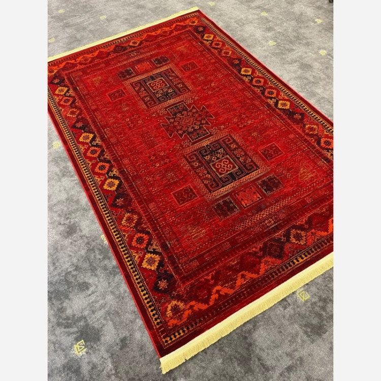 فرش 700 شانه قرمز طرح بلوچ 8080