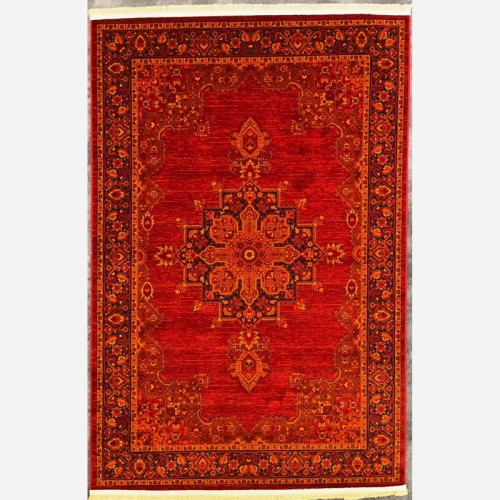 فرش 700 شانه قرمز طرح بلوچ 8050