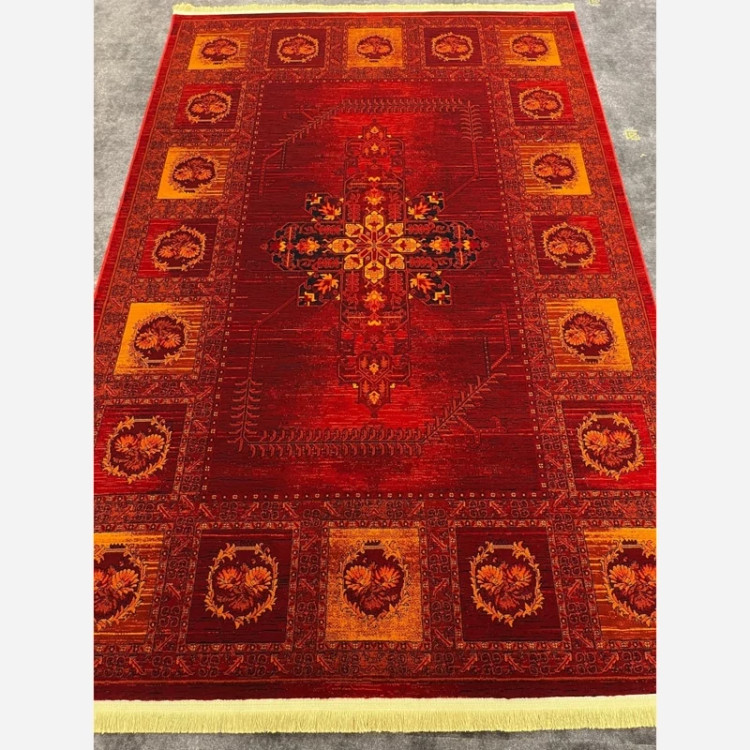 فرش 700 شانه قرمز طرح بلوچ 8020