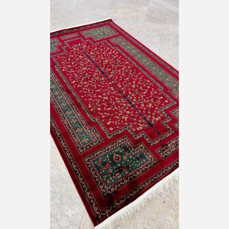 فرش 700 شانه قرمز طرح بلوچ 7090