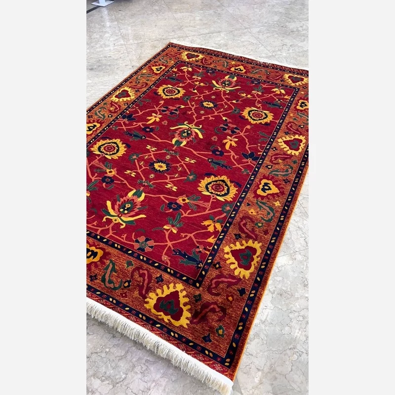 فرش 700 شانه قرمز طرح بلوچ 7080